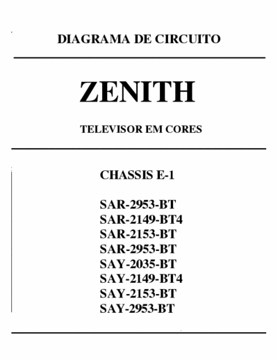  SAR 2953 BT ESQUEMA TV ZENITH 29 P